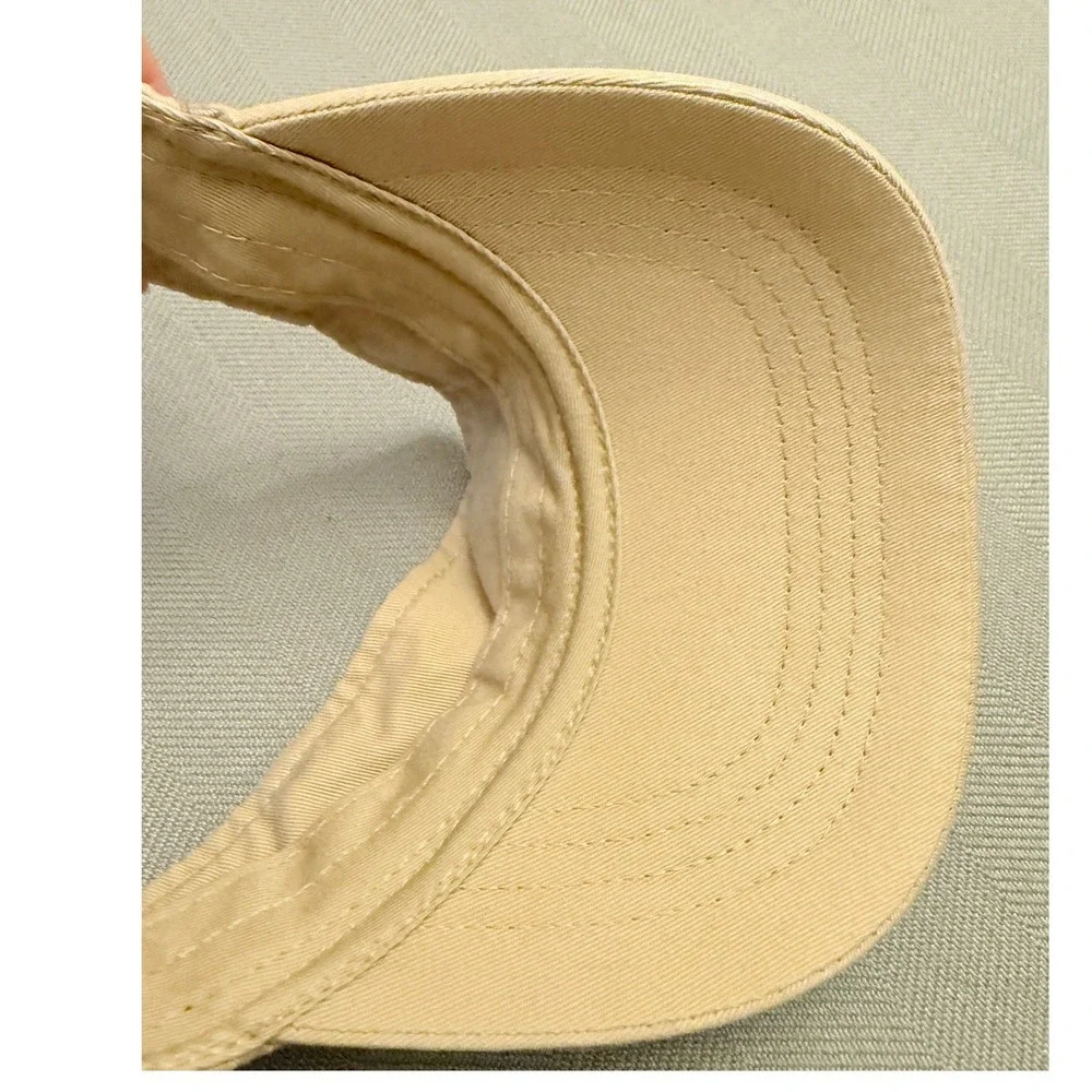 Disney Parks Minnie Mouse Florida Khaki Sun Visor Hat Adjustable Tan Pink